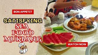 MUKBANG SATISFIED AT HOME | SEAFOODS #homemade #mukbang #seafoods #cravingsatisfied