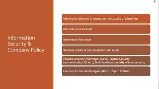 Information Security Management Principles Part 1