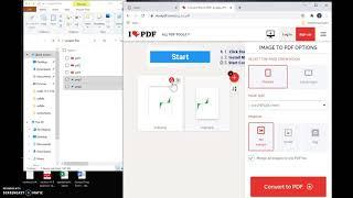 how to merge and covert files to  pdf using ilovepdf.com