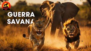 SAVANA AFRICANA | A Jornada de Sobrevivência dos Grandes Herbívoros | Documentários animais