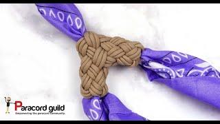 Tela woggle- neckerchief slide knot