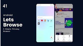 41.Multiple Tabs Feature UI Design | Web Browser | Android Studio Kotlin