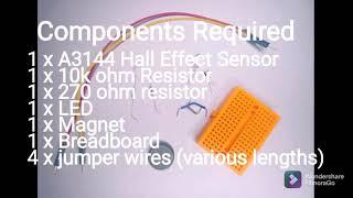 Magnetic switch. Using the A3144 Hall effect sensor. No microcontroller needed!!!