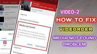 How to fix videoder media not found problem video 2/videoder app download issue