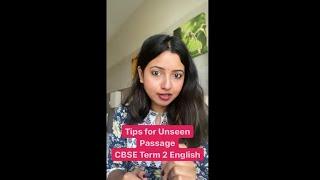 Unseen Passages Tips and Tricks | CBSE Class 10 English | Term 2 | Shubham Pathak