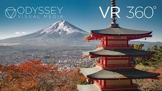 Mount Fuji Japan Virtual Tour | VR 360° Travel Experience | 日本 富士山 Fujisan Temple Village Adventure