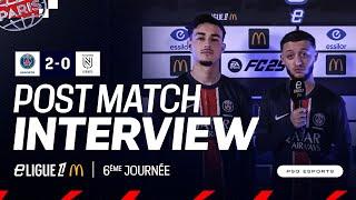 ️ 𝗜𝗡𝗧𝗘𝗥𝗩𝗜𝗘𝗪 d'après match avec l'équipe | eLigue 1 J6  #eligue1mcdonalds