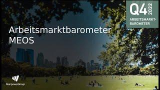 Part 1: ManpowerGroup Arbeitsmarktbarometer MEOS Q4/2022