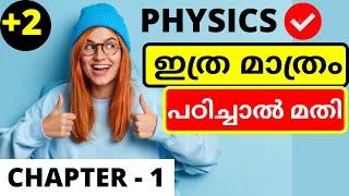 PLUS TWO PHYSICS CHAPTER -1 IMPORTANT QUESTIONS #plustwo #physics #electriccharges #chapter1