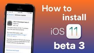 How to install iOS 11 developer beta 3