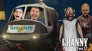 WE ESCAPED IN GRANNY'S DUCK TAPE HELICOPTER! Granny Chapter 2 Helicopter Escape