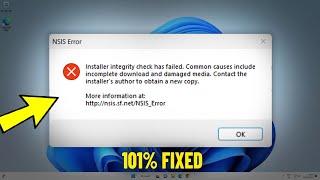 Fix Installer integrity check has failed error in Windows 11 / 10 / 8/ 7 - How To Solve NSIS Error 
