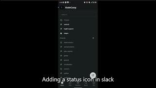 How to update your Slack status - for mobile users