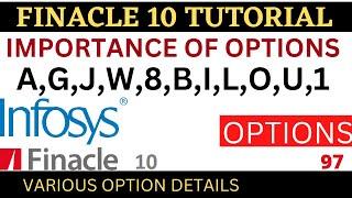 FINACLE 10 Tutorial || Importance of various options || Finacle10 Menu || Learn and gain