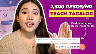 Earn 2,500/hr to Teach Tagalog Online! #teachermarie #earnmoneyonline