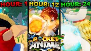 I Spent 24 Hours Grinding Roblox Pocket Anime... Here's What Happened!