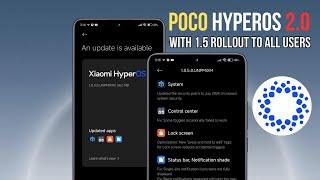 POCO HyperOS 2.0 details with 1.5 rollout to all users 