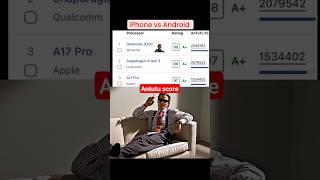 Antutu score comparison Android vs iPhone. #youtubeshorts #youtube #viral #trending #smartphone#tech