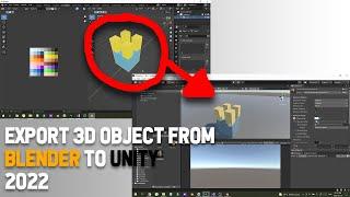 How to export 3d Object from Blender to Unity 2022