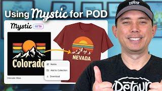 How To Use Mystic POD for Print on Demand 2024! Full Tutorial