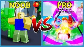 Noob VS Pro in Roblox Ninja Legends