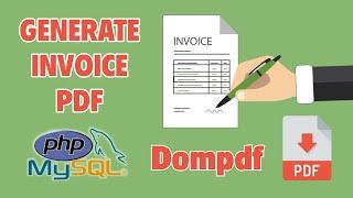 Generate PDF Invoice Using PHP, MySQL and Dompdf Library