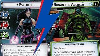 Marvel Champions Gameplay - Psylocke vs. Ronan