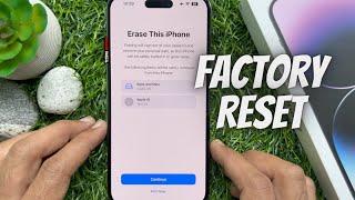 How to Factory Reset an iPhone 14 Pro Max