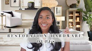 RESTORATION HARDWARE DUPES | AFFORDABLE HOME DECOR FINDS