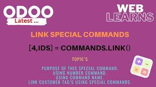 Link special commands in Odoo | [4,id] development tutorial