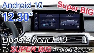 Install the bmw f10 android 12.3 inch large screen on your BMW 5 Series car