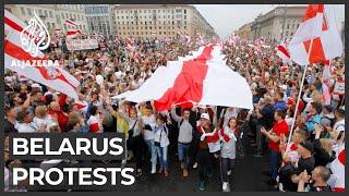 Belarus protests grow: More than 200,000 rally in central Minsk