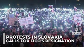 Slovakia anti-govt protests: Prime minister accused of shifting closer to Russia