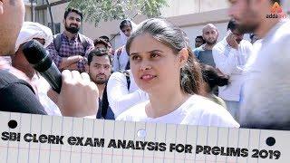 ALL SHIFT SBI CLERK PRELIMS EXAM ANALYSIS 2019  | Live From Center | By Adda247