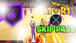 HOW TO R1 L1 FASTBREAK PASS IN 2K24! GET EASY FASTBREAKS AND ASSIST USING THE SKIP PASS IN NBA 2K24!