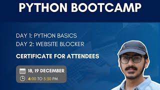 Python Bootcamp || Girlscript Punjab || GirlScript Foundation