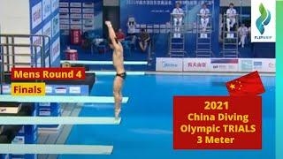 2021 China Diving Olympic Games Trials - Mens 3 Meter Springboard Diving Finals Round 4