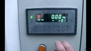 setting parameters of DCS 50F flour packing machine