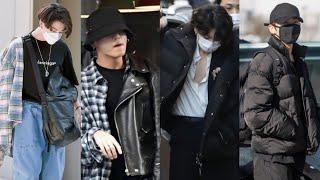 BTS Jungkook Airport Fashion Styles 2021 [with videos] | 방탄소년단 정국 2021 패션 모음 | 방탄소년단