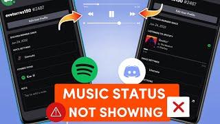 How To fix Spotify Music Status not Showing on Discord | Solve Discord Spotify Status not Showing