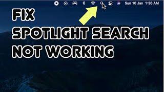 FIx Spotlight search not working 2021