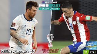 Pes 2021 //  Argentina vs. Paraguay // Eliminatorias Sudamericanas 2022