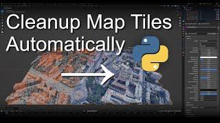 Cleanup Map Tiles Fast Using Blender 3.6+