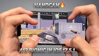 iPhone XS Max PUBG Mobile Full Handcam Gameplay | PUBG/BGMI TEST After Update iOS 17.5.1!