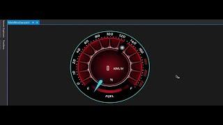 C# WPF SpeedoMeter - Vector Animation #shorts