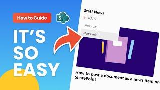 HOW TO: Post a document as news item on SharePoint | SO EASY