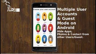 How to Create Multiple User Accounts/Guest Mode on Android- Hide Apps, Photos & Contact