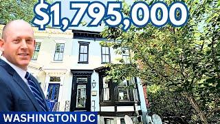Washington DC Row Home TOUR | DC Homes for Sale 2023 | Renovated DC House Tour | DC Real Estate