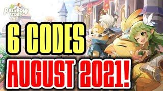 Rainbow Story 6 Active Gift Codes August 2021 I All Codes Rainbow Story 2021