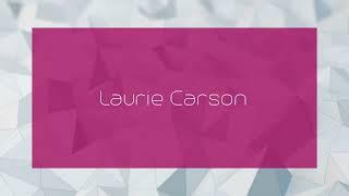 Laurie Carson - appearance